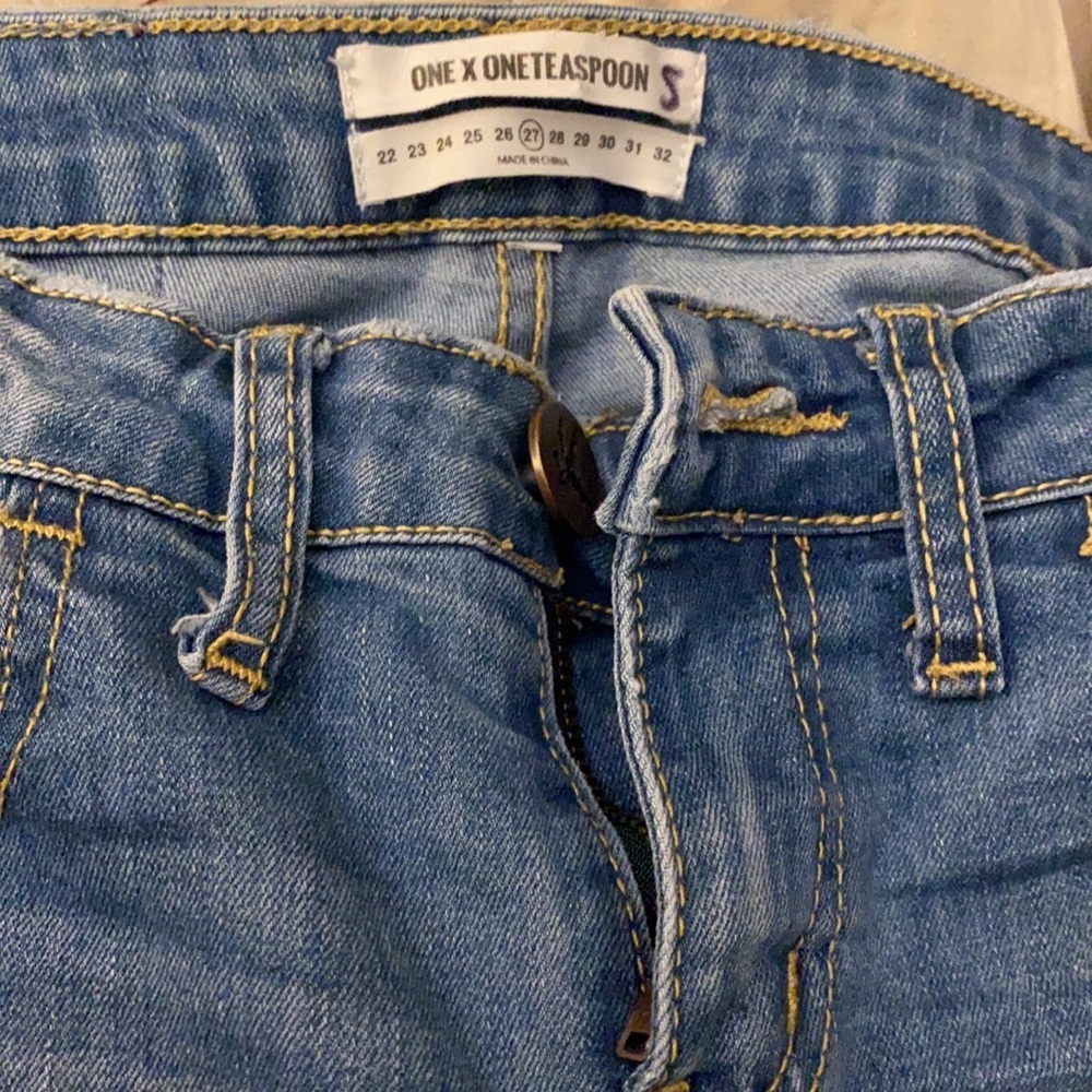 One Teaspoon Freebird II Low Waist Fitted Jeans (J2) - Picture 2 of 7